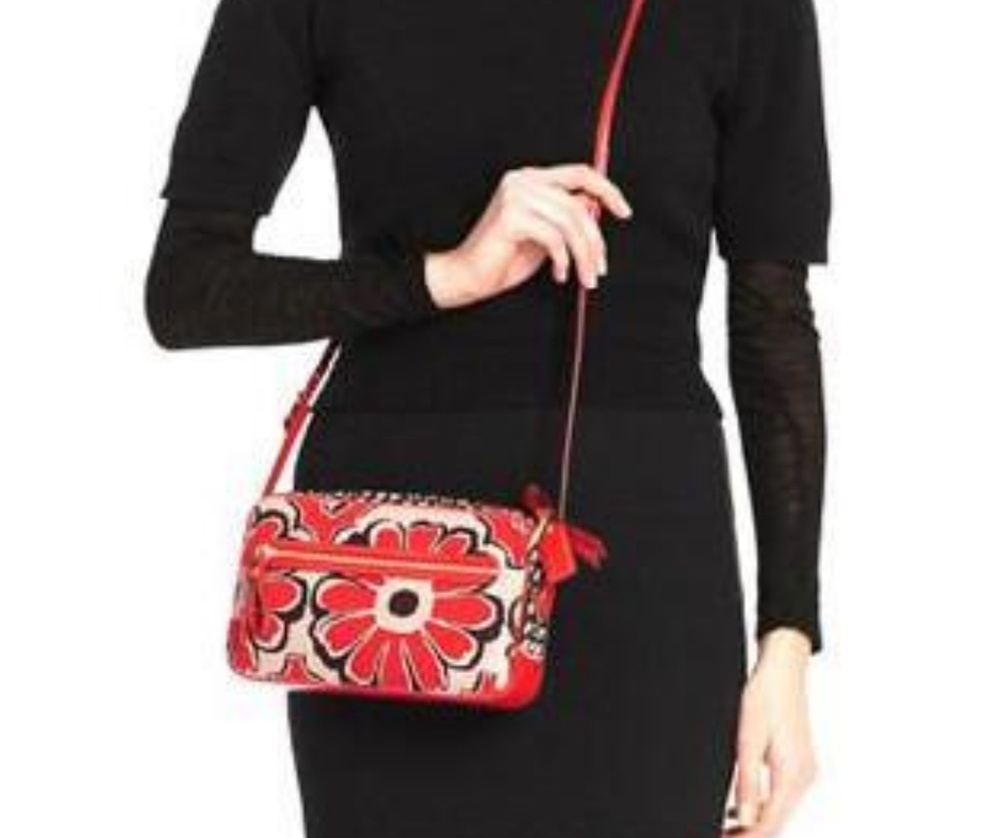 Coach Poppy Floral Scarf Print Flight Bag
